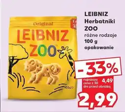 Kaufland Herbatniki ZOO różne rodzaje 100 g Leibniz oferta