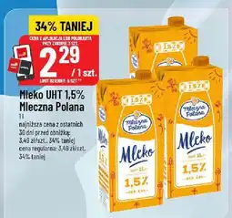 Polomarket Mleko UHT 1,5% Mleczna Polana 1l oferta