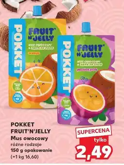 Kaufland Mus owocowy różne rodzaje POKKET FRUIT'N'JELLY oferta