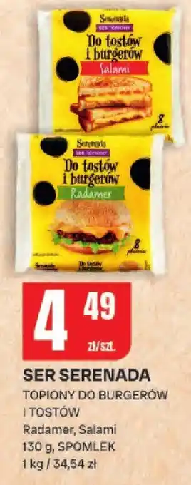 Chorten Ser Serenada topiony do burgerów i tostów Radamer, Salami SPOMLEK oferta