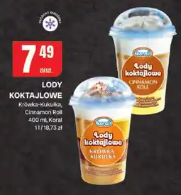 Chorten Lody koktajlowe Królowa Kokuli, Cinnamon Roll Koral oferta