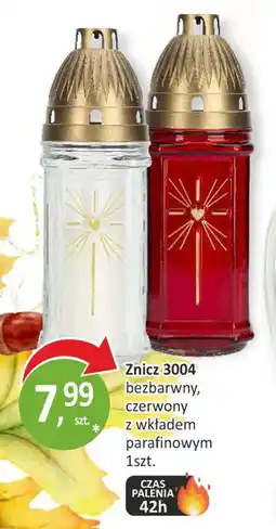 Passa Znicz 3004 bezbarwny, czerwony z wkładem parafinowym oferta