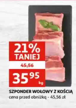 Auchan Szponder wołowy z kością oferta