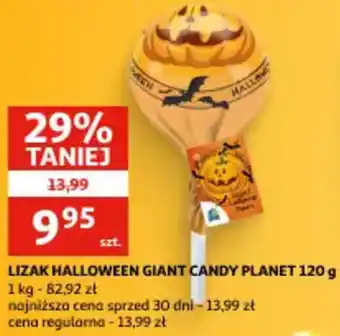Auchan Lizak halloween giant candy planet oferta