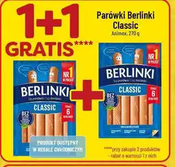 Polomarket Parówki Berlinki Classic (Aninex, 270g, 1+1 gratis) oferta