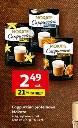 Auchan Cappuccino protein wanilia Mokate oferta