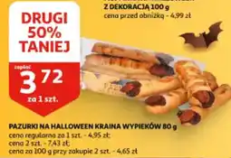 Auchan Pazurki na halloween kraina wypieków oferta