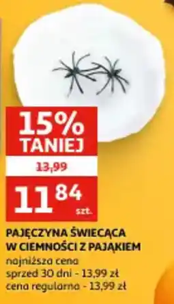Auchan Pajęczyna świecąca w ciemności z pająkiem oferta