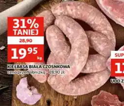 Auchan Kiełbasa biała czosnkowa oferta