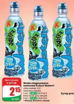 Dino Woda niegazowana owocowa Kubuś Waterrr oferta