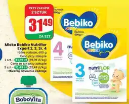 Dino Mleko Bebiko Nutriflor Expert 2, 3, 3r, 4 oferta