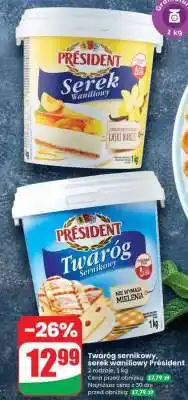 Dino Twaróg sernikowy, serek waniliowy Président oferta
