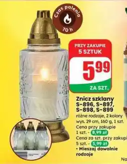 Dino Znicz szklany S-896, S-897, S-898, S-899 oferta