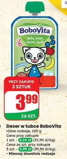 Dino Deser w tubce różne rodzaje BoboVita oferta