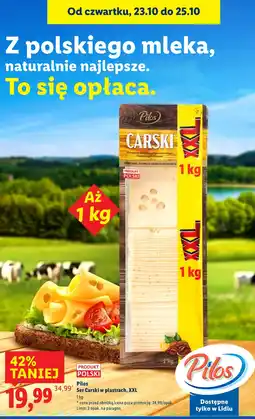 Lidl Ser Carski w plastrach, XXL Pilos oferta