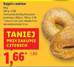 Lidl Bajgiel z makiem Lidl oferta