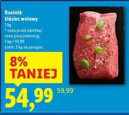 Lidl Rzeźnik Udziec wołowy Lidl oferta