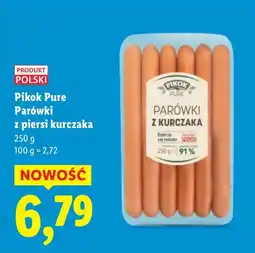 Lidl Parówki z piersi kurczaka Pikok Pure oferta
