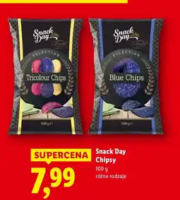 Lidl Chipsy Snack Day Blue Chips oferta
