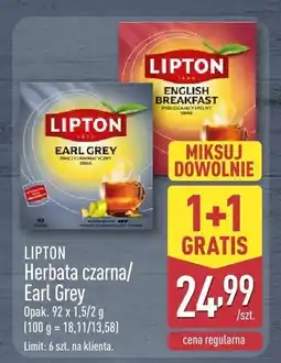 ALDI Herbata czarna english breakfast LIPTON oferta