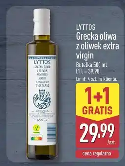 ALDI Oliwa z oliwek extra virgin LYTTOS oferta