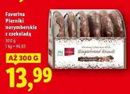 Lidl Pierniki norymberskie z czekoladą Favorina oferta