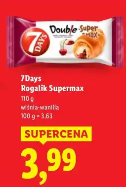 Lidl Rogalik Supermax 7Days wiśnia-wanilia oferta