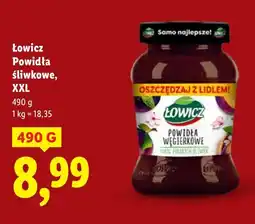 Lidl Powidła śliwkowe XXL Łowicz oferta