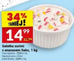 Twój Market Sałatka surimi z ananasem Seko, 1 kg oferta