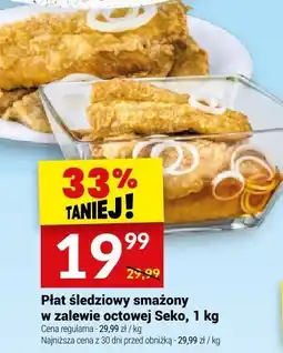 Twój Market Płat śledziowy smażony w zalewie octowej Seko, 1 kg oferta