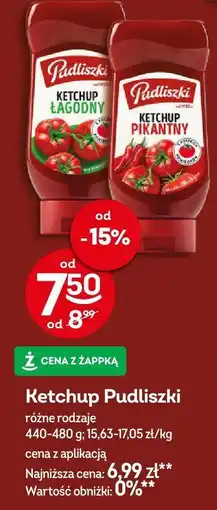 Żabka Ketchup Pudliszki różne rodzaje oferta