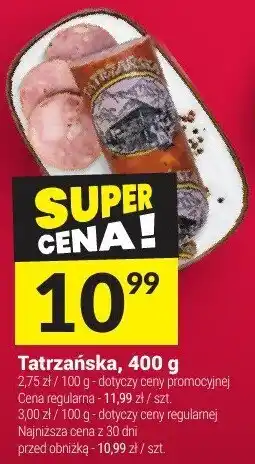 Twój Market Tatrzańska, 400 g Dobry Wybór Diałecki oferta