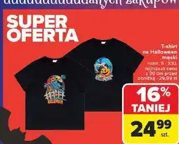 Carrefour T-shirt męski halloween oferta