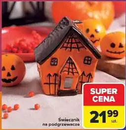 Carrefour Świecznik ceramiczny domek oferta