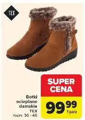 Carrefour Botki damskie rozm. 36-41 Tex oferta