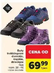 Carrefour Buty trekkingowe dziecięce 28-46 Tex oferta