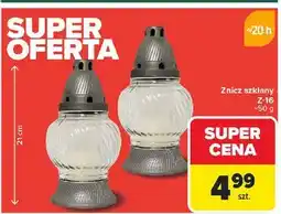 Carrefour Znicz szklany z-16 oferta
