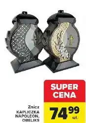 Carrefour Znicz szklany obelisk oferta