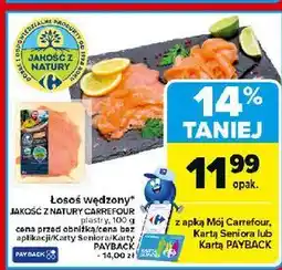 Carrefour Łosoś wędzony plastry Jakość Z Natury Carrefour oferta