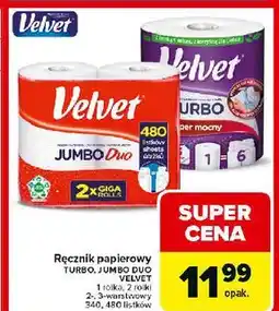 Carrefour Ręcznik papierowy duo Velvet Jumbo oferta