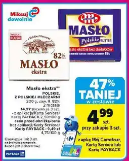 Carrefour Masło ekstra Mlekovita Z Polskiej Mleczarni oferta
