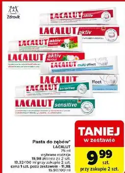 Carrefour Pasta do zębów Lacalut Sensitive oferta