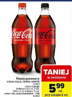 Carrefour Napój Coca-Cola Zero oferta