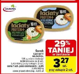 Carrefour Serek śmietankowy z cebulą i szczypiorkiem proteinowy Łaciaty oferta