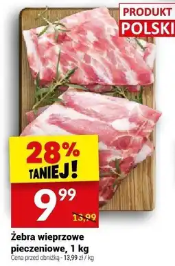 Twój Market Żebra wieprzowe pieczenione, 1 kg Twój Market oferta