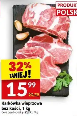 Twój Market Karkówka wieprzowa bez kości, 1 kg Twój Market oferta