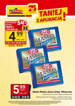 Hitpol Masło Polskie ekstra 200g Mlekovita oferta