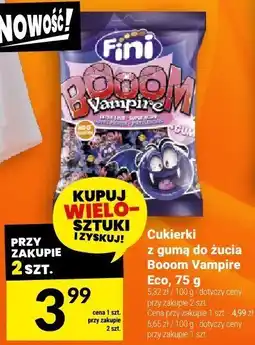Twój Market Cukierki z gumą do żucia Booom Vampire Eco, 75 g Twój Market oferta