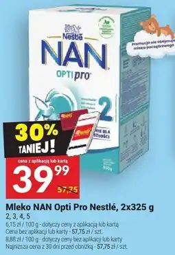 Twój Market Mleko NAN Opti Pro Nestlé, 2x325 g oferta