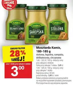 Twój Market Musztarda Kamis, 180-185 g oferta